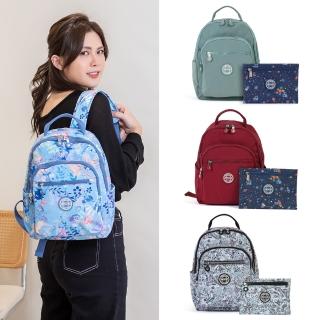 【iBrand】簡約輕盈防潑水大口袋後揹包(多色任選)