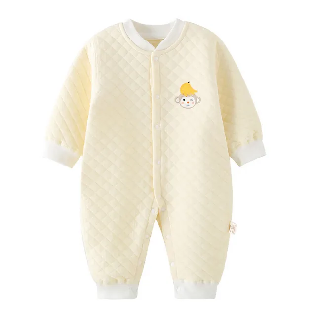 【BRIGA jhsshy020】BRIGA jhsshy020秋冬夾棉加厚純棉保暖衣服新生兒冬季哈衣無骨寶寶爬服(jhsshy020)