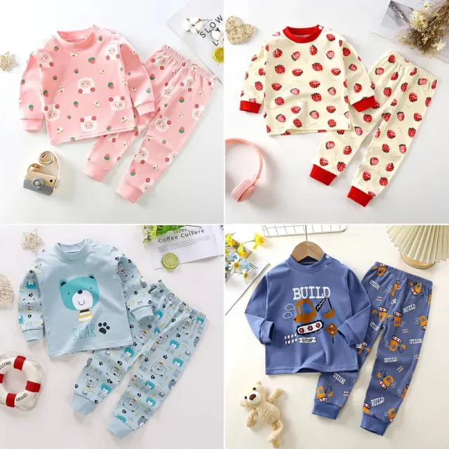 【Baby 童衣】兩件組-兒童套裝 薄長袖套裝 兒童居家服 兒童睡衣 88020(長袖童裝)