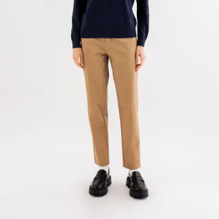 【Arnold Palmer 雨傘】女裝-時尚斜紋休閒長褲(卡其色)