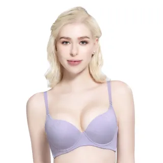 【Swear 思薇爾】無痕美人系列A-D罩壓模素面無痕包覆女內衣(紫蘇色)