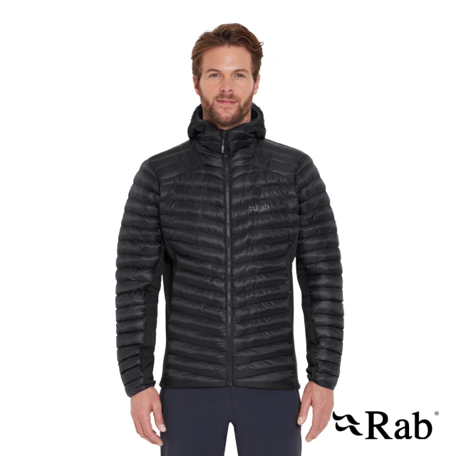 RAB Cirrus Flex Hoody 輕量防風連帽化纖外套 男款 黑色 #QIP31