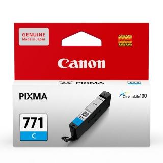 【Canon】官方直營 CLI-771C 原廠藍色墨水匣(適用機型：MG5770、MG6870、MG7770、TS5070、TS6070、TS8070)