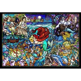 【TENYO】500透明小片拼圖 彩繪玻璃 迪士尼家族 艾莉兒