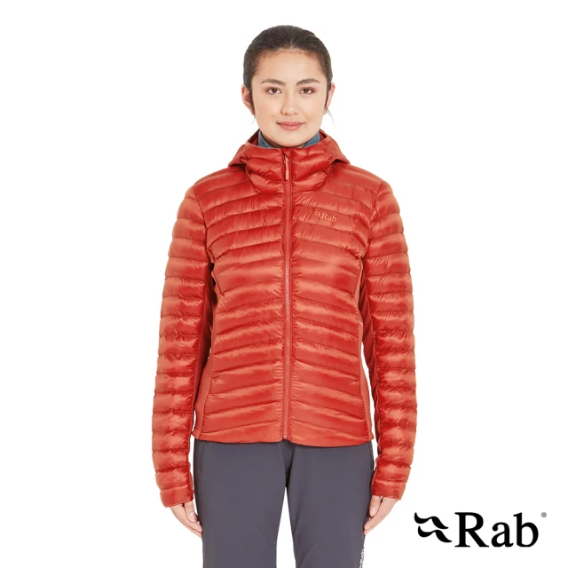 RAB Cirrus Flex Hoody Wmns 輕量防風連帽化纖外套 女款 托斯卡納紅 #QIP32