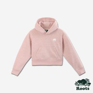 【Roots】Roots 大童-COOPER SPARKLE CROPPED 連帽上衣(淺粉色)
