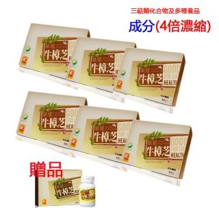 【康建】康建牛樟芝-4倍濃縮子實體牛樟芝-1盒60顆(1111買6盒送1盒)