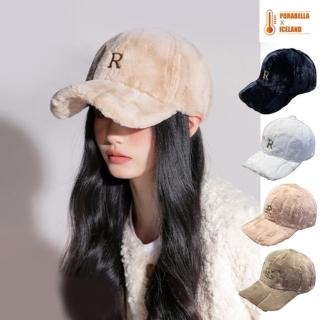 【Porabella】棒球帽 鴨舌帽 毛毛保暖帽 加厚保暖帽 百搭帽 英字棒球帽 baseball cap