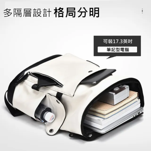 【希賽德】防水防盜後背包 筆電後背包 17吋筆電包 商務背包 後電腦背包 男 大容量電腦包 公事背包(大背包)