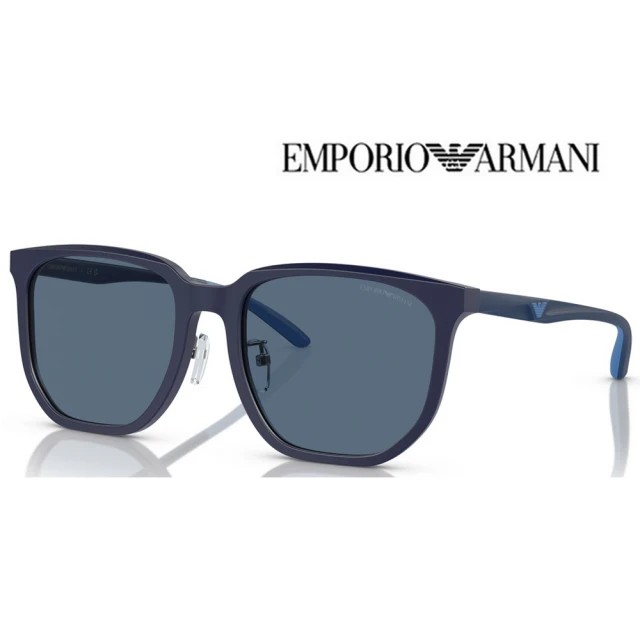 EMPORIO ARMANI 亞曼尼 亞洲版 時尚太陽眼鏡 EA4215D 508880 霧藍框深藍鏡片 公司貨