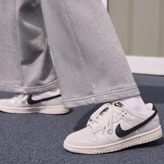 【NIKE 耐吉】運動鞋 休閒鞋 女鞋 男鞋 W NIKE DUNK LOW SE 米白 黑 麂皮(HQ3502100)