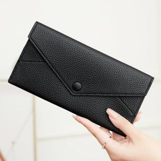 【LEESA】軟皮錢包\長夾\真皮錢包\牛皮錢包\長款錢包\女生錢包\超薄皮夾\夾卡\棕色錢包\招財錢包\禮物