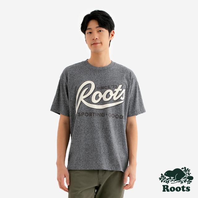 【Roots】Roots中性-SPORTING GOODS RELAXED 短袖上衣(灰色)