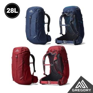 【Gregory】28L JADE LT 多功能 揹包 登山包 午夜藍 寶石紅(透氣背板 臀帶 單日登山包 健行包 水袋包)