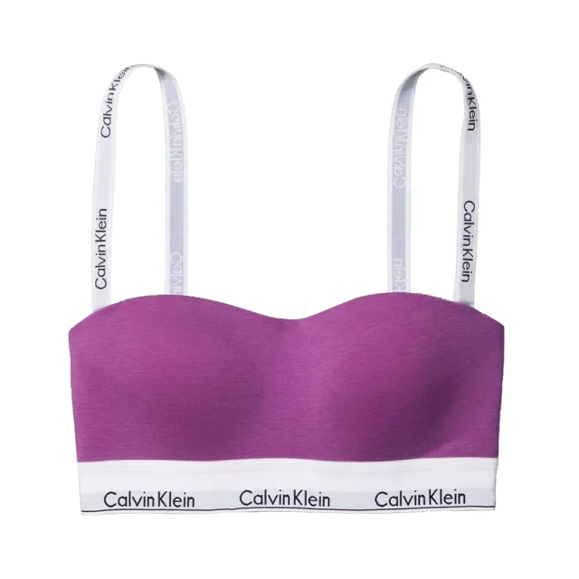 【Calvin Klein 凱文克萊】Modern Cotton女內衣 棉質寬版鬆緊帶薄襯運動內衣/CK內衣(紫色)