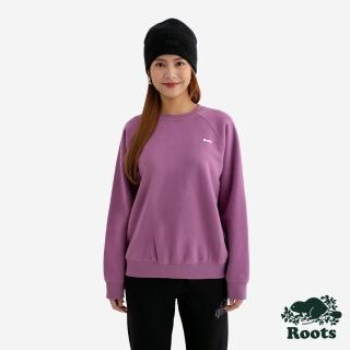 【Roots】Roots女裝- CLOUD FLEECE 圓領上衣(紫色)
