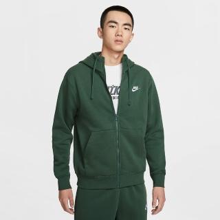 【NIKE 耐吉】外套 男款 運動連帽外套 AS M NSW CLUB HOODIE FZ BB 綠 BV2646-323(2S4065)