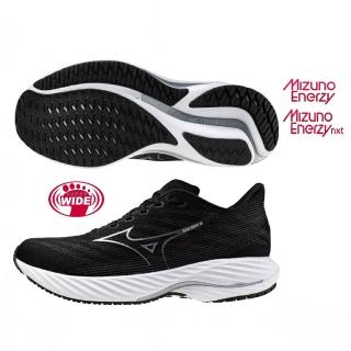 【MIZUNO 美津濃】慢跑鞋 男鞋 運動鞋 緩震 RIDER 28 黑 J1GC240402