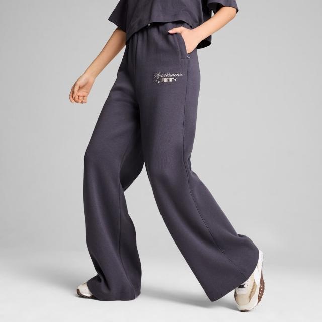 【PUMA】長褲 女款 運動褲 歐規 Classics+ 灰 62656869(L743)