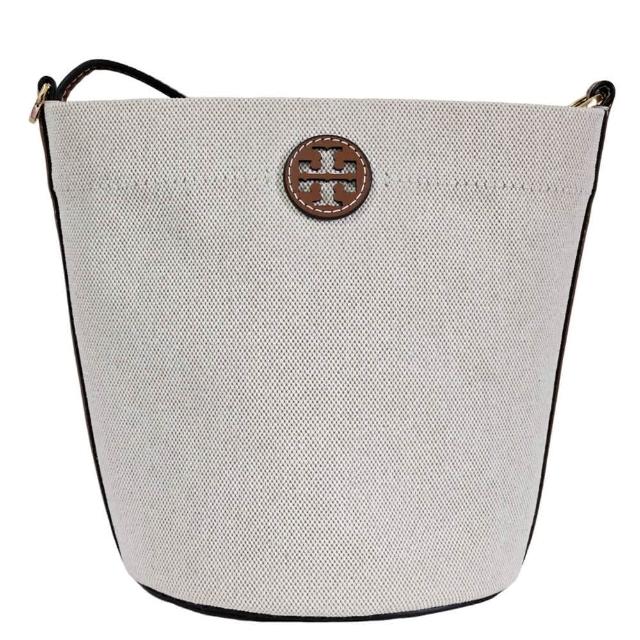 【TORY BURCH】TB Blake帆布水桶包斜背包(贈原廠防塵袋紙袋/38 婦女節送禮)