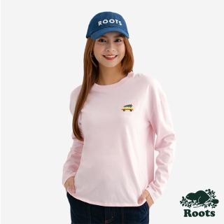 【Roots】Roots女裝- HERITAGE HOLIDAY 長袖上衣(淺粉)