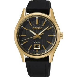 【SEIKO 精工】CS 幾何紋路簡約設計 大日期窗石英腕錶-39.5mm(SUR560P1 / 6N76-00K0C)
