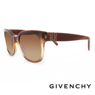 【GIVENCHY 紀梵希】法國魅力紀梵希都會玩酷大理石紋造型太陽眼鏡(-紅棕- GISGV826-0D83)