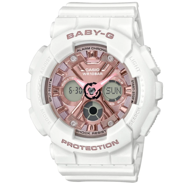 CASIO 卡西歐 BABY-G 街頭時尚雙顯腕錶(BA-130-7A1)