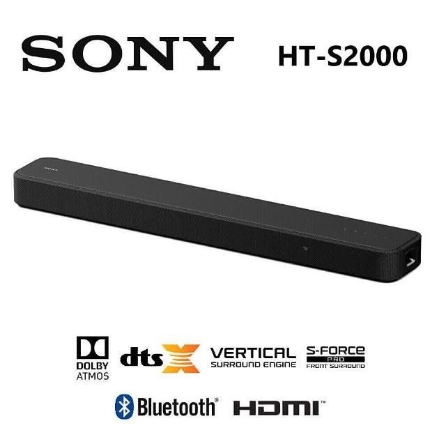 【SONY 索尼】3.1.2 聲道 SOUNDBAR 單件式 家庭劇院組(HT-S2000 新春限定)