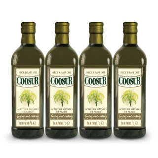 【Coosur 山富】玄米油 1000ml*4 玻璃瓶裝(西班牙米其林主廚推薦使用)