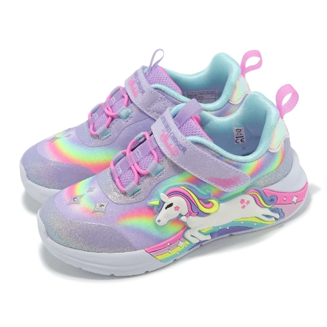 SKECHERS 兒童燈鞋 S Lights-Unicorn Chaser 小童 小朋友 嬰兒 閃燈 發光 學步鞋(302298-NLVMT)