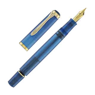 【Pelikan】百利金 M200青金石藍墨水鋼筆禮盒(送原廠手提袋)