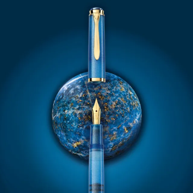 【Pelikan】百利金 M200青金石藍墨水鋼筆禮盒(送原廠手提袋)