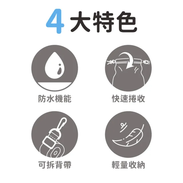 【ROLLS】輕量捲收防水袋-6L(4色任選)