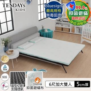 【TENDAYS】珊瑚海兒童護脊床墊6尺加大雙人(5cm厚 記憶薄墊)