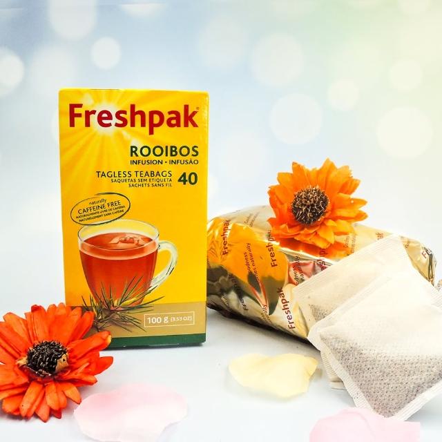 【即期品-Freshpak】南非國寶茶包-新包裝2.5克x40入x8盒/組(效期2025/10/02)