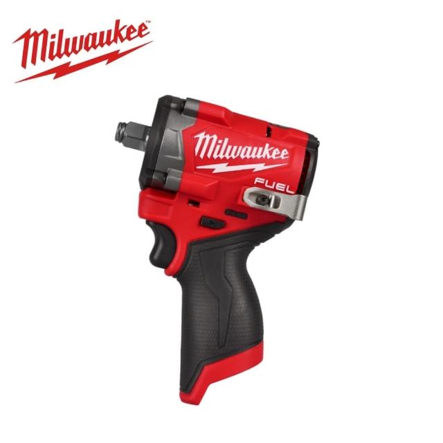 【Milwaukee 美沃奇】12V 3分 4分 無刷 衝擊 扳手 板手機M12 FIW2F12(4分頭 1/2主機+單2.5電池+充電器+箱)