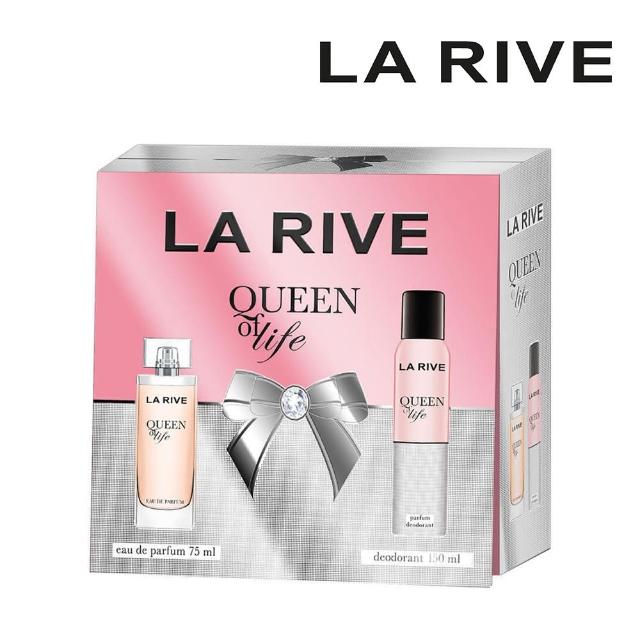 【LA RIVE】Queen Of Life 淡香精75ml+噴霧150ml(專櫃公司貨 歐洲原裝進口)