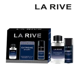 【LA RIVE】Extreme Story 淡香水禮盒組 香水75ml+香水噴霧150ml(專櫃公司貨 歐洲原裝進口)