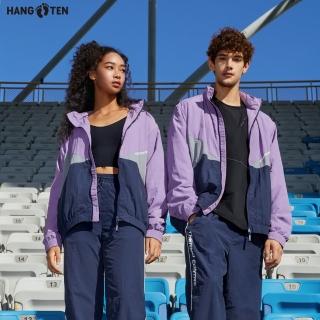 【Hang Ten】男裝-恆溫多功能-防風防輕潑水撞色抗皺輕量訓練外套(多色選)