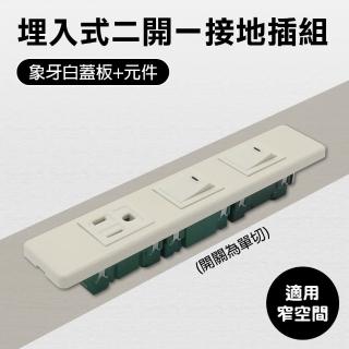 【國際牌】國際牌組合雙開單接地插座(開關插座組)