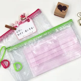【SEASON 四季紙品禮品】L3防水拉鍊袋 加袋(收納袋 口罩收納 筆袋 化妝包 CC1003)