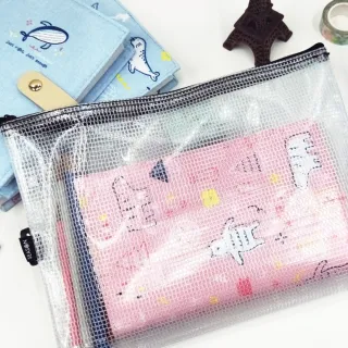 【SEASON 四季紙品禮品】A5防水拉鍊袋 加袋(文件夾 資料夾 收納袋 CC1002)