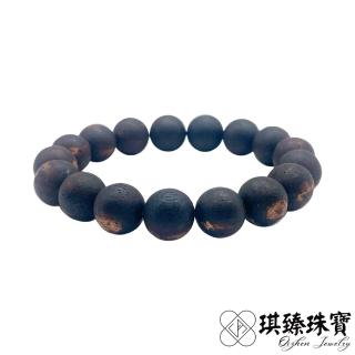 【琪臻珠寶】天然頂級緬甸降真香沉香佛珠手珠手串(12mm圓珠 高油緬甸小葉降真香沉香 開運招財 母親節禮物)