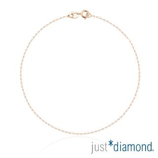 【Just Diamond】18K玫瑰金O型細鍊MN(40cm)