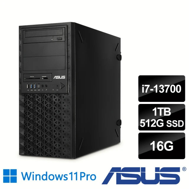 ASUS 華碩 i7 十六核繪圖工作站(繪圖先鋒/i7-13700/16G/1TB HDD+512G SSD/300W/W11P)