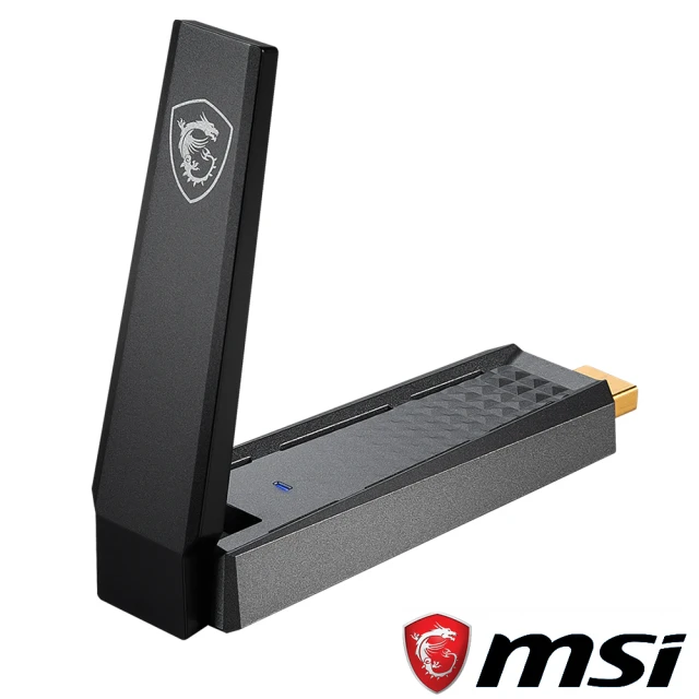 MSI 微星 WiFi 6 雙頻 AX1800 USB 無線網路卡(GUAX18)