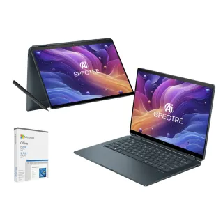 【HP 惠普】送超值Office2024★14吋Ultra 7-155H翻轉觸控EVO筆電(Spectre x360 14-eu0023TU/32G/1TB/W11P)