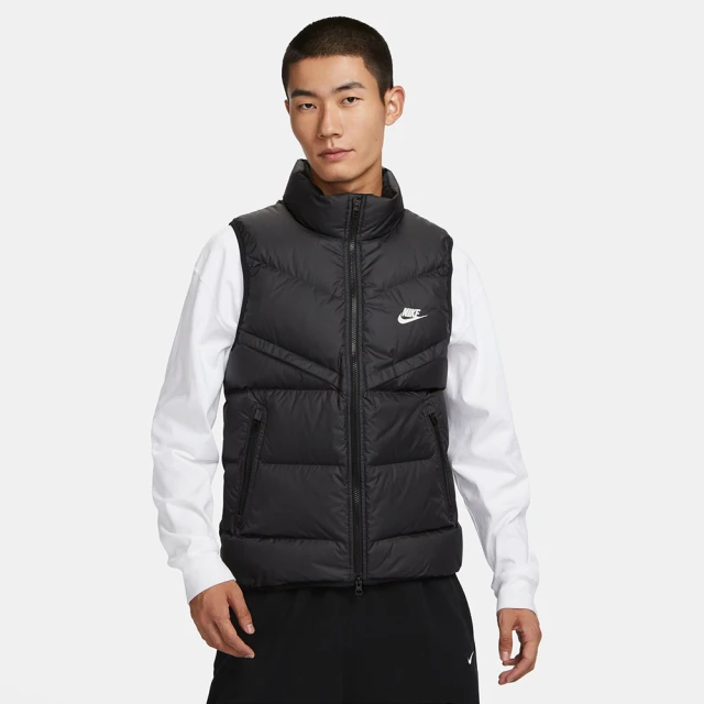 NIKE 耐吉 羽絨背心 男款 立領 AS M NK SF WR 650-D FLD VEST 黑 FB8184-010(3S4082)