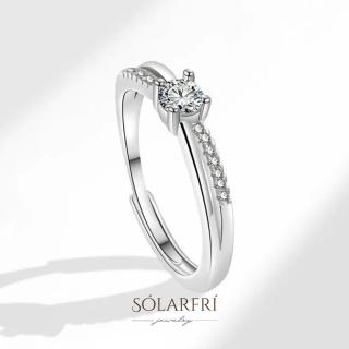 【SOLARFRi】輕奢閃耀戒指｜可調整戒圍大小禮盒包裝(情人女友母親老婆紀念日告白禮物)